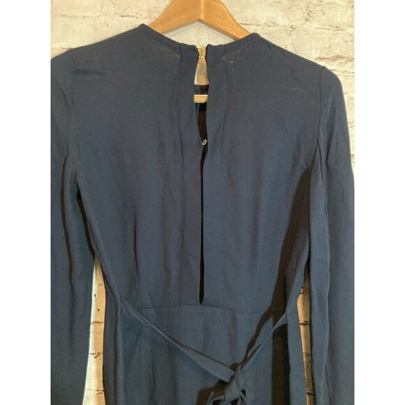 Marni Dress Womens Medium Navy Blue Pleated Open Back Made In Italy Capsule - Picture 15 of 16